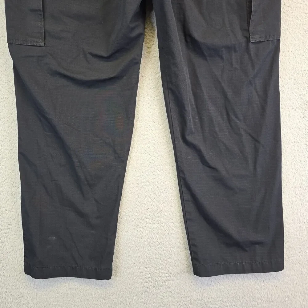 True Spec Pants Mens 36x30‎ Black Cargo Ripstop Fabric Rugged Hiking Trekking